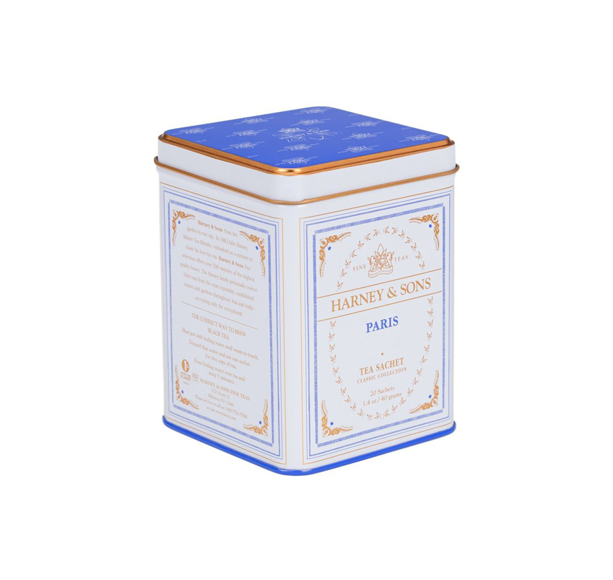 Harney & Sons - Paris (Fruity black tea with vanilla, caramel and bergamot) - Tin of 20 Sachets