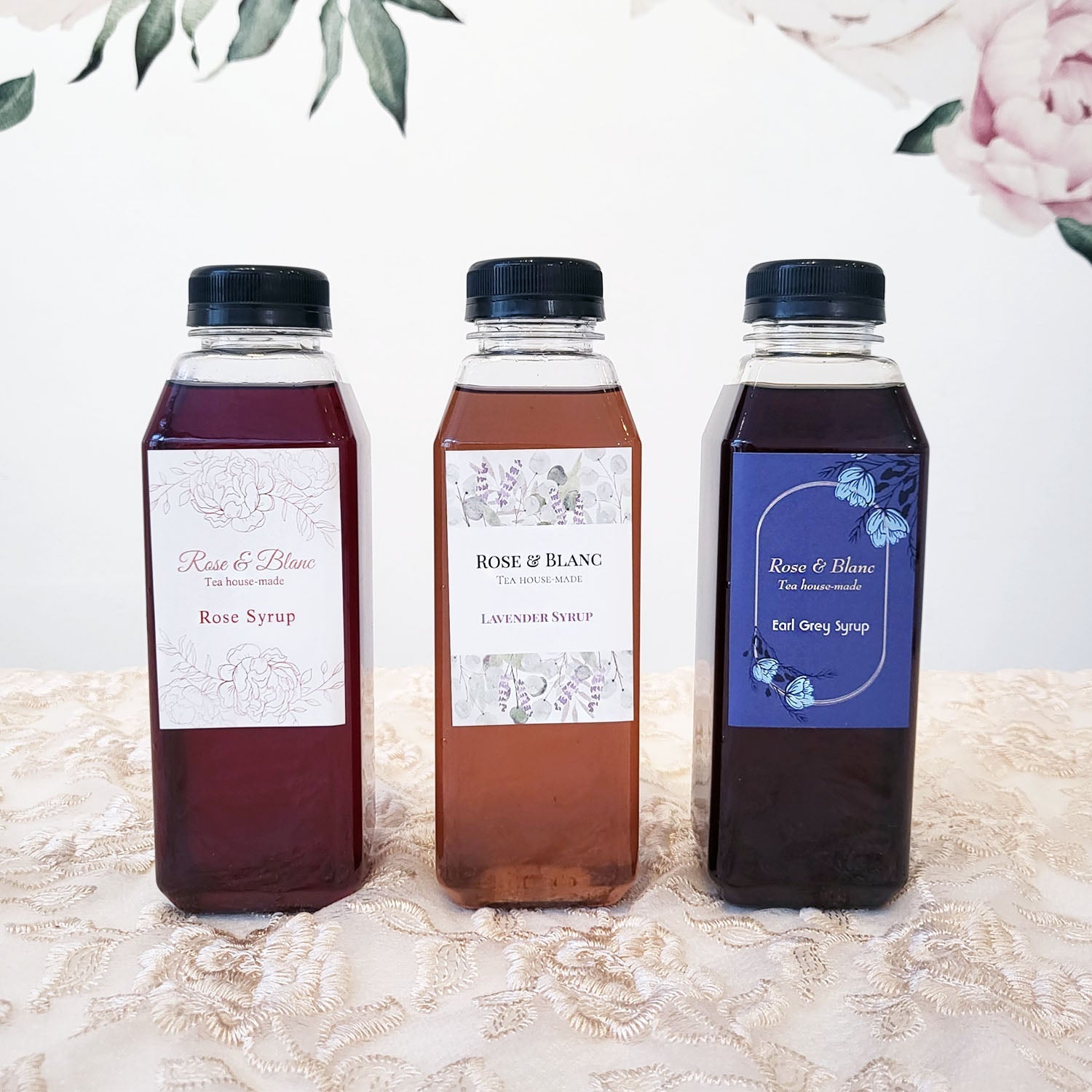 Tea-house Made Rose Syrup 16 oz