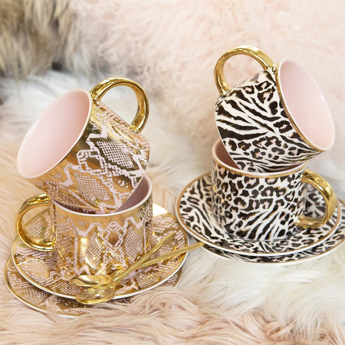 Safari Leopard Teacup & Saucer